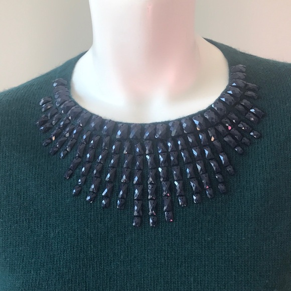 J Crew Jeweled Collar Sweater S - Picture 3 of 8